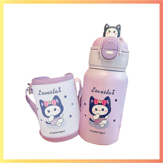 Kitty Lavender Mini Thermos