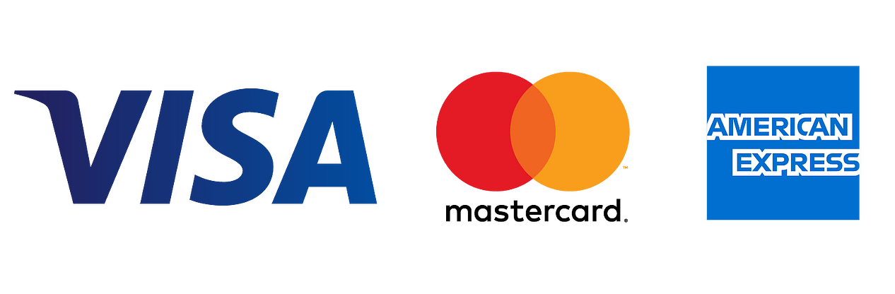 Visa, Mastercard, American Express